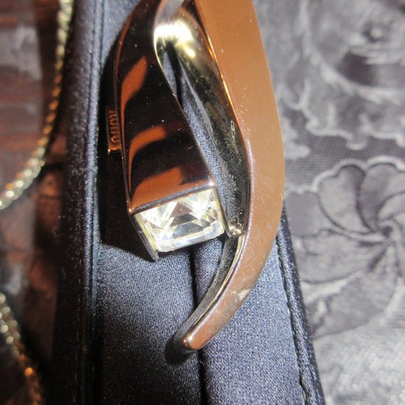 VTG Rodo Microfiber Evening Box Bag Blue 8 ½ “L x 3“H x 2“D Milan, Italy - Picture 10 of 10